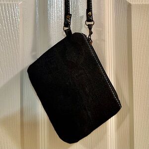 Coach Signature Black Vintage Wristlet Pouch -Excellent Condition